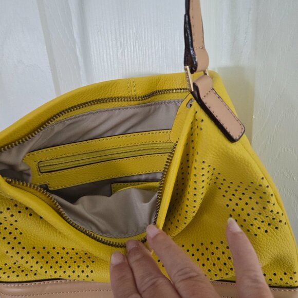 NWOT Isaac Mitrahi yellow crossbody bag - Picture 4 of 6